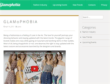 Tablet Screenshot of glamophobia.com